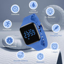 Kids Watches for Girls Boys Digital Sport Watch with Step Counter Pedometer Vibration Alarm Clock, No App Waterproof Fitness Tracker Kids Watch Boys Girls Teens Students Ages 5-16 by TinyTreasures Baby Boutique