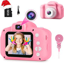 GKTZ Toys for Girls Age 3-8, Kids Camera Digital Video Toddler Camera Children Camcorder Birthday Gifts for 3 4 5 6 7 8 Year Old Girls with 32GB SD Card by TinyTreasures Baby Boutique