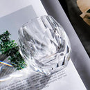 KAMMAK Crystal Whiskey Glasses Set of 2, Handcrafted Old Fashioned Glasses Stemless, 3.71oz Hand Blown White Cocktail Glasses, Engagement Gifts for Couples, Women, Men by CozyNest Decor