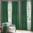 ANRODUO Back Tab Blackout Curtains for Bedroom Living Room, Rod Pocket Pinch Pleated Thermal Insulated Room Darkening Curtains 96 Inches Long 2 Panels, Hunter Green, 42 x 96 Inch by TinyTreasures Baby Boutique