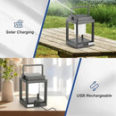Solar Lantern Outdoor Table Lamp: Portable Waterproof LED Light - Hanging Rechargeable Lights for Patio Camping by GreenHaven Gardens