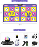 Flannel Dance Mat for TV with Camera, Non-Slip Exercise Dance Pad with Yoga Mode for Kids & Adults, Family-Friendly Electronic Game Mat Toy Gifts for Girls & Boys (Purple) by TinyTreasures Baby Boutique