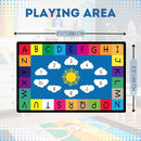 Genki - Kids Rugs for Playroom - ABC Learning Area Rug for Play Room, Classroom, Kindergarten, and Preschool - Kid Alphabet Educational Carpet for Childrens and Toddler Mat - Non Slip | 3'3"x4'11" by TinyTreasures Baby Boutique
