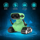 ALLCELE Robot Toys, Rechargeable RC Robot for Boys and Girls, Remote Control Toy with Music and LED Eyes, Gift for Children Age 3 Years and Up - Green by TinyTreasures Baby Boutique