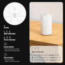Waterless Diffuser for Essential Oil, Battery Operated Nebulizer, 0.7 Fl.Oz./ 20mL Capacity, Mini Scent Air Machine, 3 Countdown Timers & 3 Mist Levels for Home, Room, Car, Office - AN6 Yogurt by CozyNest Decor