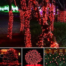 Toodour Solar Christmas Lights - 2 Packs Total 144ft 400 LED 8 Modes Waterproof Outdoor String Lights for Garden, Patio, Fence, Balcony, Christmas Tree Decor - Red by GreenHaven Gardens