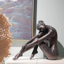 Guichifun Yoga Dancer Statue Home Decoration - Resin Bronze Sculpture Modern Creative Home Garden Statue Handicrafts Art Ware Home Décor Office Room or Outdoor Garden Gifts 16.3 x 7.15 x 13.9 Inch by CozyNest Decor