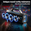 Portable Bluetooth Speakers, 60W Peak Wireless Outdoor Speaker with Subwoofer, Deep Bass, 3 Lighting Mode, 100dB Loud Party Speakers for Camping, Beach, Garage by TinyTreasures Baby Boutique