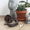Cast Iron Key Hider, Snail Hide-a-Key Holder, Outside Spare Key Hider Figurine, Small Snail Garden Statues Ornament, Decorative Jewelry Trinkets Box for Ear Studs Rings Paper Clips by GreenHaven Gardens