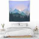 HZOHNAGO Mountain Tapestry Forest Mountain Sunrise Pattern Printed Wall Tapestry Wall Hanging for Bedroom Living Room Dorm 60" W x 60" H by CozyNest Decor