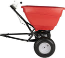 EarthWay Products T150 150lb Towable Broadcast Fertilizer Spreader, Seed Spreader, Pull Behind Aerator/Seeder for Garden Tractor, Easy Flow Control, Adjustable, Non-Skid Tires by GreenHaven Gardens