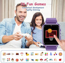 Goodatech 1.69'' Kids Smart Watch for Kids Boys Girls, HD Camera,26 Puzzle Games,Video Music Player,Pedometer,Flashlight,Alarm Clock, Christmas Birthday Gifts for 4-12 Years Children (Purple) by TinyTreasures Baby Boutique