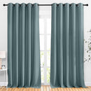 NICETOWN Greyish Blue Room Darkening Curtains 90 inch Length - Grommet Thermal Blackout Window Treatments Sound Proof Room Divider Drapes for Bedroom (2 Panels, W66 x L90) by TinyTreasures Baby Boutique