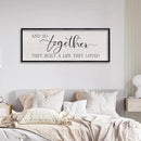 LuZhiQiang And So Together They Built A Life They Loved Sign Wall Decor 40"x15" Large Wood Framed Above Over Bed For Master Bedroom Hanging Wall Art (Black) by CozyNest Decor