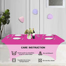 IVAPUPU 2 Pack 8FT Table Cloth for Rectangular Fitted Events Stretch Fuchsia Table Covers Washable Cover Spandex Tablecloth Protector for Party, Wedding, Cocktail, Banquet, Festival by CozyNest Decor