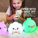 Lumipets Remote Control Silicone Night Light for Kids - Chick Design with 9 Soft Colors & Sleep Timer - Rechargeable, Battery-Operated Lamp for Bedroom | Baby Nursery, Toddler, Girls, Boys by TinyTreasures Baby Boutique