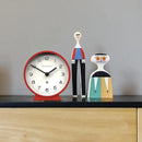NEWGATE® M Mantel Echo Desk Clock | Modern Round Design | Red | Easy to Read Numbers | Contemporary Style for Desk, Table, Shelf or Bedside by CozyNest Decor