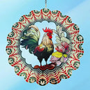 Rooster Metal Wind Spinners - Gifts for Women Mom Grandma Wife, 12 inch 3D Indoor Outdoor Garden Decoration Crafts Cock Wind Spinner, Unique Outdoor Ornament-Suitable As a Creative Gift by GreenHaven Gardens
