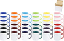 11oz White Ceramic Sublimation Coffee Mug in White Gift Box, 12 Mixed Colors, Case of 36 by CozyNest Decor