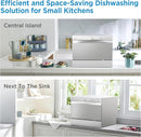 Midea MDC22P2ASS Countertop, Portable Place Settings & 6+2 Washing Cycles. Energy Star Dishwasher, Dish Washer for Dorm, RV& Apartment, Sliver, Silver by TinyTreasures Baby Boutique