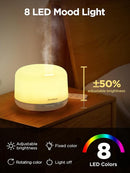 InnoGear 500ml Essential Oil Diffuser with Remote Control, Premium Ultrasonic Aromatherapy Diffusers Scent Humidifier Vaporizer Auto-Off Timer for Large Room Home, Basic White by CozyNest Decor