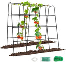 GOJAWAY 63" L x 63" H Cucumber Trellis for Raised Bed, Metal Arch Garden Trellis for Climbing Plants Outdoor, U-Shape Gardening Support Frame for Vegetable, Flower, Fruits, Vine by GreenHaven Gardens