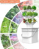 18 Plants hydroponic Growing System kit, hydroponic Tower Indoor Garden, 10-Liter Large-Capacity Water Tank Circulation, soilless Planting Vegetables and Fruits,Suitable for Indoor and Outdoor by GreenHaven Gardens