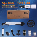 PISEZ 70400 Telescope for Adults & Beginner,70mm Aperture 400mm AZ Mount Astronomical Refracting Telescope for Kids Beginnerswith Carry Bag, Phone Adapter by TinyTreasures Baby Boutique