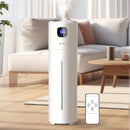 Large Humidifiers for Bedroom, 9L/2.5Gal Ultrasonic Cool Mist, Easy Clean with 350ML/H Large Mist Speed, Quiet Tower, Suitable for Kids Room Plant Yoga (White) by TinyTreasures Baby Boutique