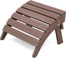 KINGYES Folding Adirondack Ottoman for Adirondack Chair, Coffee by CozyNest Decor