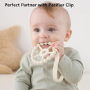 3 Pack Ring Teether Baby Infant Toys, Baby Essentials, Silicone Teething Ring Toys for Babies 0-6 Months, Seposeve Toddler Teethers 6-12 Months 12-24 Months, Infant Teething Relief, Purple Pink White by TinyTreasures Baby Boutique