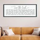 LuZhiQiang Love The Lord Your God With All Your Heart Wall Decor Art 40"×15" Deuteronomy 6:5-7, 9 Scripture Sign Bible Verse Large Wood Framed Wall Hanging (Black) by CozyNest Decor