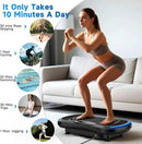 Vibration Plate Exercise Machine for Lymphatic Drainage, Vibration Machine for Full-Body Weight Loss Shaping, Vibrate Fitness Platform 400 Lbs & 200 Adjustable Speeds for Women Men Home Gym by CozyNest Decor