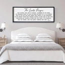 Our Father Prayer Bible Verse Framed Wall Art, 40''×15'' Black Horizontal Religious Christian Lords Prayer Sign for God Jesus Christ Prayer, Rustic Holy Inspirational Catholic Scripture Decor by CozyNest Decor