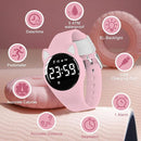 Kids Watches for Girls Boys Digital Sport Watch with Step Counter Pedometer Vibration Alarm Clock, No App Waterproof Fitness Tracker Kids Watch Boys Girls Teens Students Ages 5-16 by TinyTreasures Baby Boutique