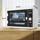 UV Sanitizer Cabinet. Dual Lamp UV Light Sanitizer Box with Timer Setting, Suitable for Cleaning of Various Items by CozyNest Decor