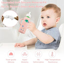 2 Pack Silicone Sleeves for Dr. Brown's Glass Baby Bottles, Anti Breakage Durable Baby Bottle Holder with Easy Grip Handles, Narrow Sleeve with a Cutout, Dishwasher/Freezer/Microwave Safe, 8 oz by TinyTreasures Baby Boutique