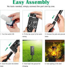 TomCare Flickering Flames Pathway Lights Solar Powered Decorative Garden Waterproof Torch Outdoor Landscape Lighting for Yard Patio by GreenHaven Gardens