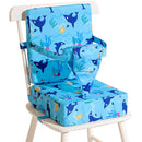 Toddler Booster Seat for Dining Table, Dinosaur Booster Seat for Table with Backrest and Adjustable Seat Belts Non-Slip Bottom Portable Booster Seat Increasing Cushion for Kid Baby Eating Travel Home by TinyTreasures Baby Boutique