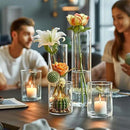 30pcs 11.8Inch Large Size Glass Vase Cylinder for Centerpieces Small Flower Glass Clear Home Decor Centerpiece Table Flower Vase Decorations for Wedding＆Holiday 6,7.9,10,10,11.8Inch Tall by GreenHaven Gardens