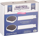 Expansion Pack - Dark Gray - 2 Straight Tracks and 2 Trays. Does not Work Without the Lazy Susan Revolution Full Set (Sold Separately). by CozyNest Decor