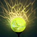 Solar Lights Outdoor Decorative Solar Outdoor Decorative Glass Ball Stakes Waterproof Garden Stake Glass LED Garden Globe Lights for Pathway Yard Lawn Decoration Yellow by CozyNest Decor