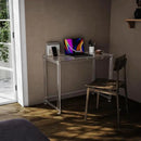 HMYHUM Acrylic Desk, Clear Desk for Home Office for Laptop, Study, Writing, Vanity Table with Cylindrical Legs, Modern, Easy Assembly, 39.4" L x 19.7" W x 29.5" H by CozyNest Decor