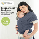 KeaBabies Baby Wrap Carrier - All in 1 Original Baby Carrier Newborn to Toddler Sling, Easy to Wear, Hands Free Bonding, Lightweight, Breathable Infant Wraps (Planets) by TinyTreasures Baby Boutique