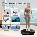 Vibration Plate Exercise Machine - Whole Body Workout Vibration Platform Lymphatic Drainage Machine for Weight Loss Home Fitness with Resistance Bands Remote by CozyNest Decor