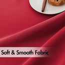 ANRODUO Back Tab Blackout Curtains for Bedroom Living Room, Rod Pocket Pinch Pleated Thermal Insulated Room Darkening Curtains 90 Inches Long 2 Panels, Red, 42 x 90 Inch by TinyTreasures Baby Boutique