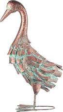 Garden Outdoor Statue Metal Duck Art Sculpture for Lawn, Farm and Patio - 25 Inches by GreenHaven Gardens