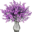 Sggvecsy 15 Pcs Babys Breath Artificial Flowers Gypsophila Bouquets Bulk Real Touch Fake Silk Flowers for Home Wedding DIY Floral Arrangement Kitchen Table Centerpiece Festival Decoration (Purple) by CozyNest Decor