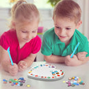 24 Pcs Stepping Stone Kit Includes Concrete Mold, Mosaic Tiles and Carving Tools, DIY Craft Handmade Stepping Stone Kit for Kids, Family, Garden Outdoor Decor, No Concrete Mix(Heart,10 Inch) by GreenHaven Gardens
