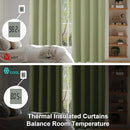 Simplebrand Ava Sage Green Blackout Curtains for Bedroom 90 Inches Long 2 Panels Set, Solid Privacy Energy Saving Living Room Window Treatment Curtains Blackout Drapes, W50 x L90 Inch, Sage Green by TinyTreasures Baby Boutique